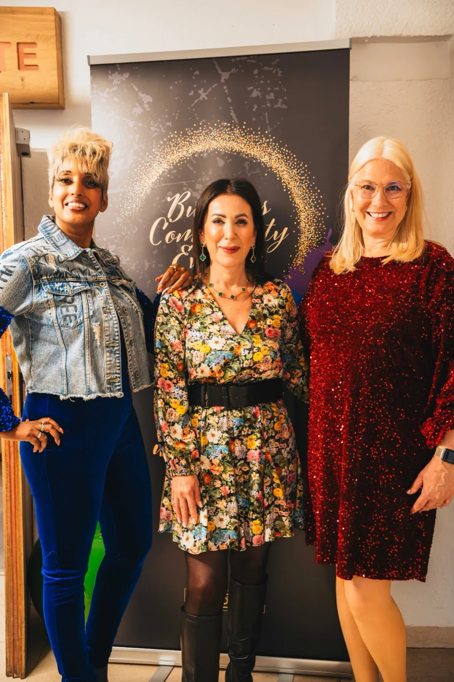 Verena Voigtländer mit Sabina Kocherhans und Ayfer Arslan beim Business Community Evening Ü50
