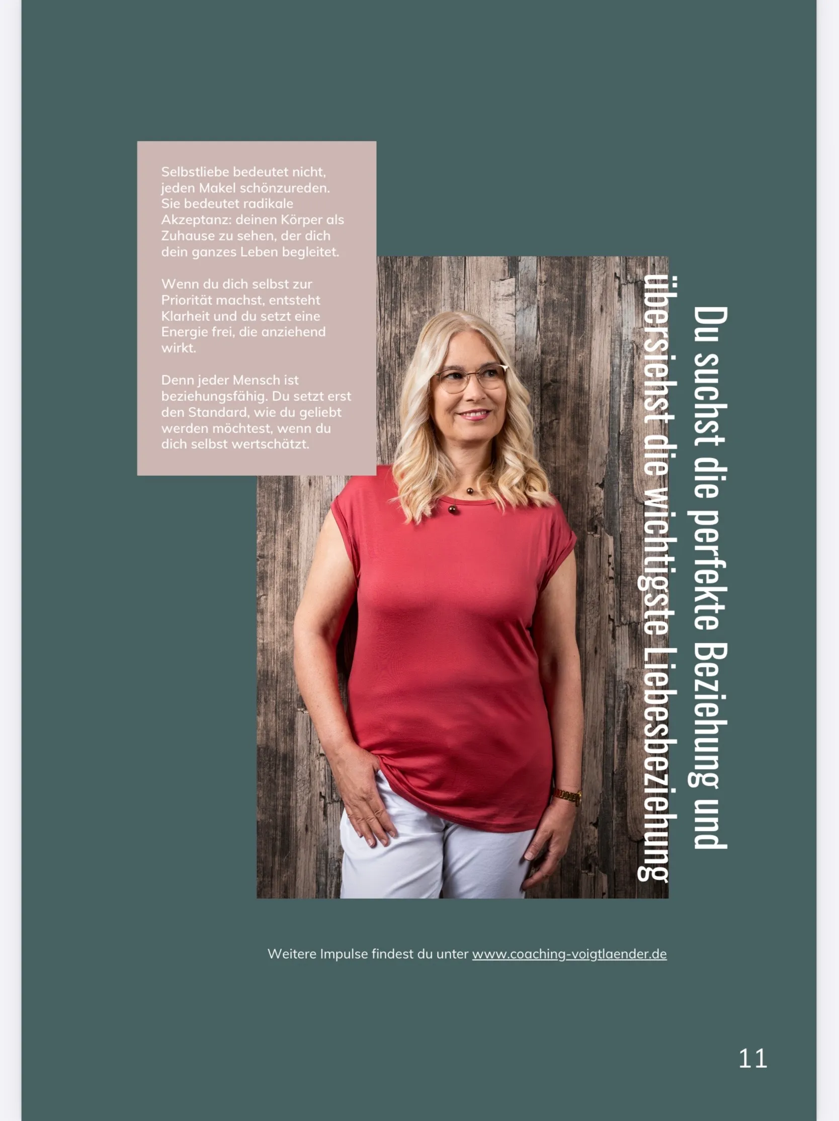 Magazinseite mit Verena Voigtländer